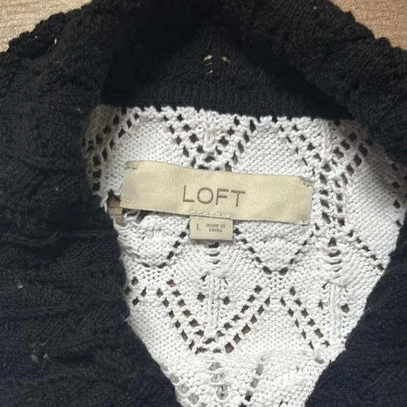 LOFT White Collared Sweater - Picture 2 of 10
